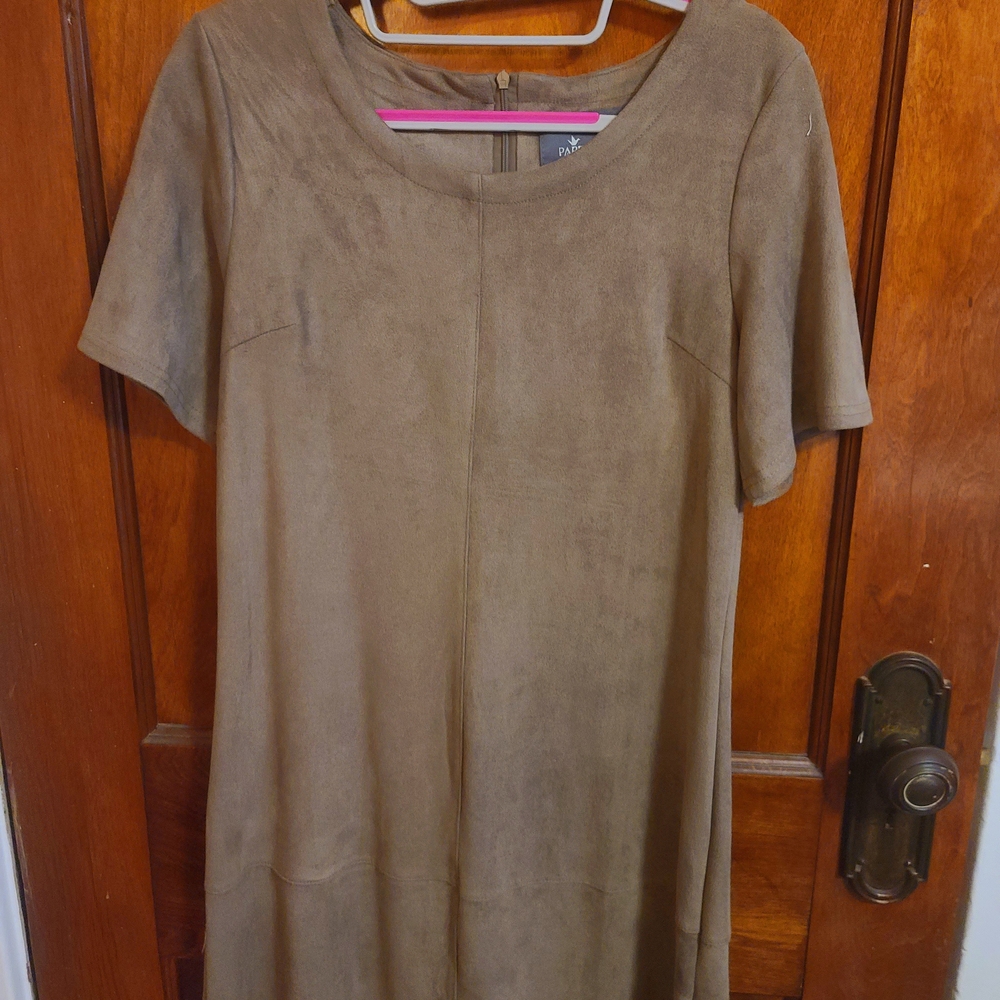 Brown Short Sleeve Dress